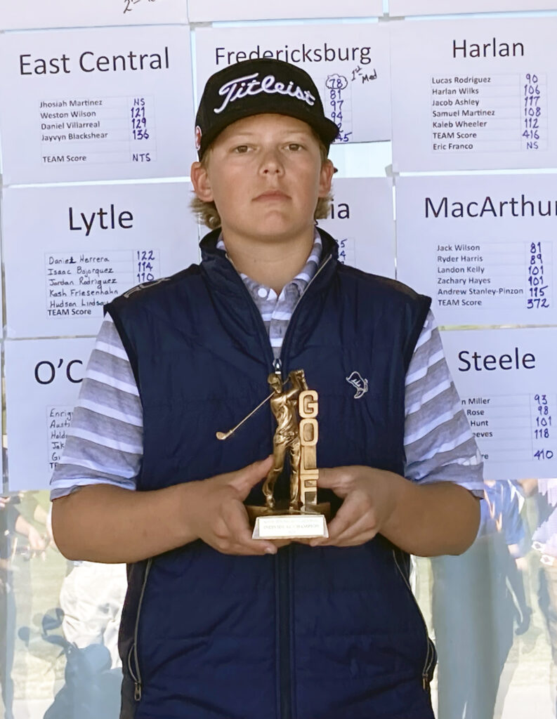 Cade Wilson takes first place at Alamo Heights JV Golf Tournament