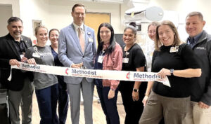 Hospital staff celebrates renovations with a party