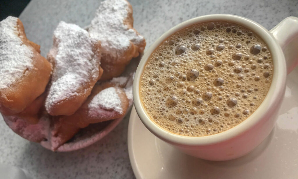 Sipping on Texas French Café à la Creole